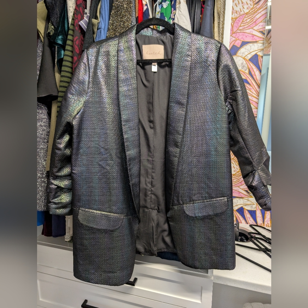 Hutch Anthropologie Black Iridescent Blazer - Never been worn